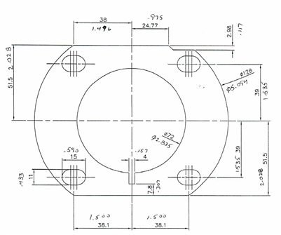 Klinger C-4401Â® Custom Full Face Gasket - 1 64