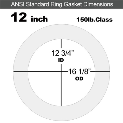 Produra Ring Gasket - 150 Lb. - 1/8